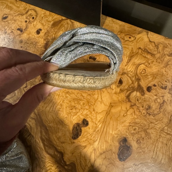 Manebi slides with silver metallic tie size 40 - Picture 4 of 6